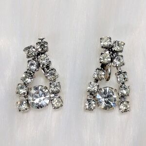Vintage Art Deco Rhinestone Earring